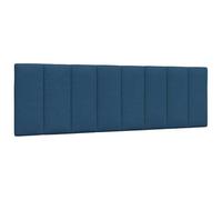 vidaXL Cabecero de Cama Acolchado Tela Azul 160 cm