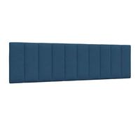 vidaXL Cabecero de Cama Acolchado Hanko Tela Azul 180 cm