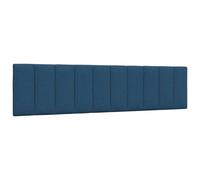 vidaXL Cabecero de Cama Acolchado Hanko Tela Azul 200 cm