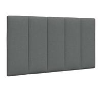 vidaXL Cabecero de Cama Acolchado Tela Gris Oscuro 90 cm