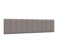 vidaXL Cabecero de Cama Acolchado Hanko Tela Gris Taupe 200 cm