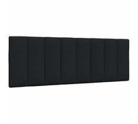 vidaXL Cabecero de Cama Acolchado Hanko Tela Negro 140 cm