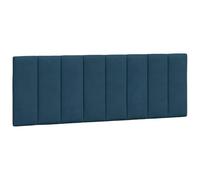 vidaXL Cabecero de Cama Acolchado Hanko Terciopelo Azul 140 cm