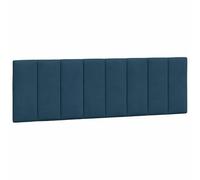 vidaXL Cabecero de Cama Acolchado Hanko Terciopelo Azul 160 cm