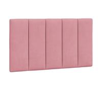 Vidaxl cabecero de cama acolchado hanko terciopelo rosa 80 cm