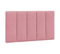 vidaXL Cabecero de Cama Acolchado Hanko, Cabezal Tapizado de Cojín Almohada, Cabecera Colgante, Mueble para Dormitorio, Terciopelo Rosa 90 cm