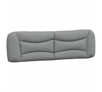 Cabecero De Cama Acolchado Tela Gris Claro 180 Cm Vidaxl