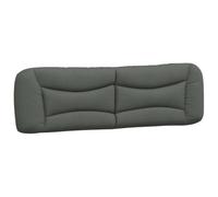 Cabecero De Cama Acolchado Tela Gris Oscuro 180 Cm Vidaxl