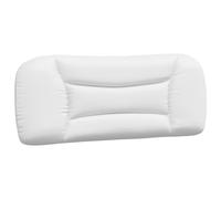 vidaXL Cabecero de cama Hvar – Acolchado tapizado tipo cojín, cuero sintético blanco 100 cm