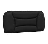 vidaXL Cabecero de Cama Acolchado Hvar, Cabezal Tapizado de Cojín Almohada, Cabecera Colgante, Mueble para Dormitorio Hogar, Cuero Sintético Negro 80 cm