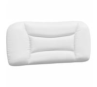 Vidaxl cabecero de cama acolchado cuero sintético blanco 90 cm