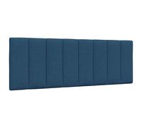 vidaXL Cabecero de Cama Acolchado Tela Azul 120 cm
