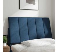 vidaXL Cabecero de Cama Acolchado Tela Azul 90 cm