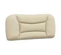 Vidaxl cabecero de cama acolchado tela crema 80 cm