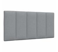 vidaXL Cabecero de Cama Acolchado Tela Gris Claro 100 cm