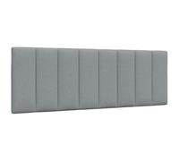 vidaXL Cabecero de Cama Acolchado Tela Gris Claro 120 cm