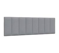 vidaXL Cabecero de Cama Acolchado Tela Gris Claro 160 cm