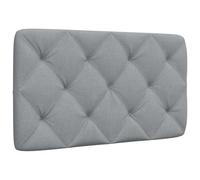 vidaXL Cabecero de Cama Acolchado Tela Gris Claro 80 cm