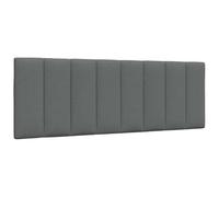 vidaXL Cabecero de Cama Acolchado Tela Gris Oscuro 120 cm