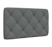 vidaXL Cabecero de Cama Acolchado Tela Gris Oscuro 90 cm
