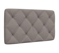 vidaXL Cabecero de Cama Acolchado Tela Gris taupé 80 cm