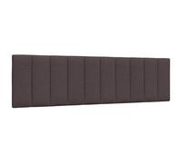 vidaXL Cabecero de Cama Acolchado Tela marrón Oscuro 180 cm