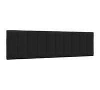 vidaXL Cabecero de Cama Acolchado Tela Negro 180 cm