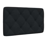 vidaXL Cabecero de Cama Acolchado Tela Negro 80 cm