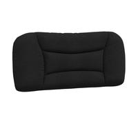 vidaXL Cabecero de Cama Acolchado Hvar, Cabezal Tapizado de Cojín Almohada, Cabecera Colgante, Mueble para Dormitorio Hogar, Tela Negro 80 cm