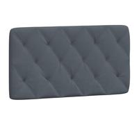 vidaXL Cabecero de Cama Acolchado Terciopelo Gris Oscuro 100 cm