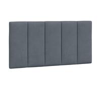 Vidaxl cabecero de cama acolchado terciopelo gris oscuro 100 cm