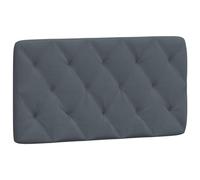 vidaXL Cabecero de Cama Acolchado Terciopelo Gris Oscuro 100 cm, Cojines de cabecero, cabecero de cojín, cabecero de Almohada Colgante