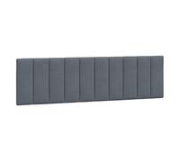 Vidaxl cabecero de cama acolchado terciopelo gris oscuro 180 cm