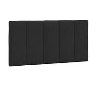 vidaXL Cabecero de Cama Acolchado Hanko, Cabezal Tapizado de Cojín Almohada, Cabecera Colgante, Mueble para Dormitorio, Terciopelo Negro 100 cm