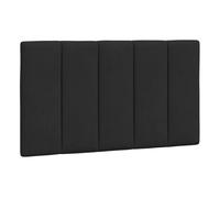 vidaXL Cabecero de Cama Acolchado Hanko, Cabezal Tapizado de Cojín Almohada, Cabecera Colgante, Mueble para Dormitorio, Terciopelo Negro 90 cm