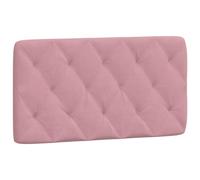 Cabecero de cama acolchado terciopelo rosa 100 cm