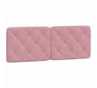 vidaXL Cabecero de Cama Acolchado Terciopelo Rosa 120 cm, Cojines de cabecero, cabecero de cojín, cabecero de Almohada Colgante, Cojines de cabecero
