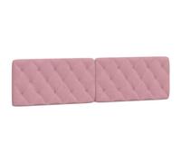 vidaXL Cabecero de Cama Acolchado Terciopelo Rosa 200 cm, Cojines de cabecero, cabecero de cojín, cabecero de Almohada Colgante, Cojines de cabecero