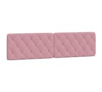 vidaXL Cabecero de Cama Acolchado Terciopelo Rosa 200 cm, Cojines de cabecero, cabecero de cojín, cabecero de Almohada Colgante, Cojines de cabecero