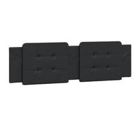 Cabecero De Cama Acolchado Cuero Sintético Negro 180 Cm Vidaxl