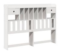 vidaXL Cabecero de Cama almacenaje Madera Maciza Pino Blanco 150 cm