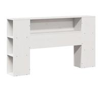 vidaXL Cabecero de Cama almacenaje Madera Maciza Pino Blanco 160 cm, cabecero de Cama, cabecero de Madera Maciza, cabecero con Compartimentos
