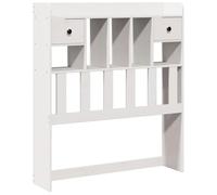 vidaXL Cabecero de Cama almacenaje Madera Maciza Pino Blanco 90 cm, cabecero de Cama, cabecero de Madera Maciza, cabecero con Compartimentos