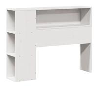 vidaXL Cabecero de Cama almacenaje Madera Maciza Pino Blanco 90 cm, cabecero de Cama, cabecero de Madera Maciza, cabecero con Compartimentos