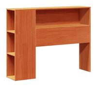 vidaXL Cabecero de Cama almacenaje Madera Maciza Pino marrón 100 cm, cabecero de Cama, cabecero de Madera Maciza, cabecero con Compartimentos