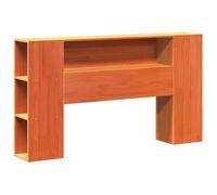 vidaXL Cabecero de Cama almacenaje Madera Maciza Pino marrón 150 cm, cabecero de Cama, cabecero de Madera Maciza, cabecero con Compartimentos