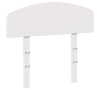 vidaXL Cabecero de Cama, Cabecera para Estructura Marco de Cama, Cabezal de Somier, Mueble para Dormitorio Hogar, Madera Maciza de Pino Blanco 90 cm