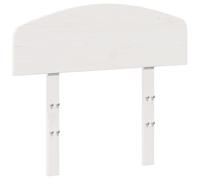 vidaXL Cabecero de Cama, Cabecera para Estructura Marco de Cama, Cabezal de Somier, Mueble para Dormitorio Hogar, Madera Maciza de Pino Blanco 75 cm