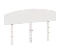 Cabecero De Cama Madera Maciza De Pino Blanco 135 Cm Vidaxl
