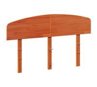 vidaXL Cabecero de Cama, Cabecera para Estructura Marco de Cama, Cabezal de Somier, Mueble para Dormitorio, Madera Maciza de Pino Marrón Cera 135 cm